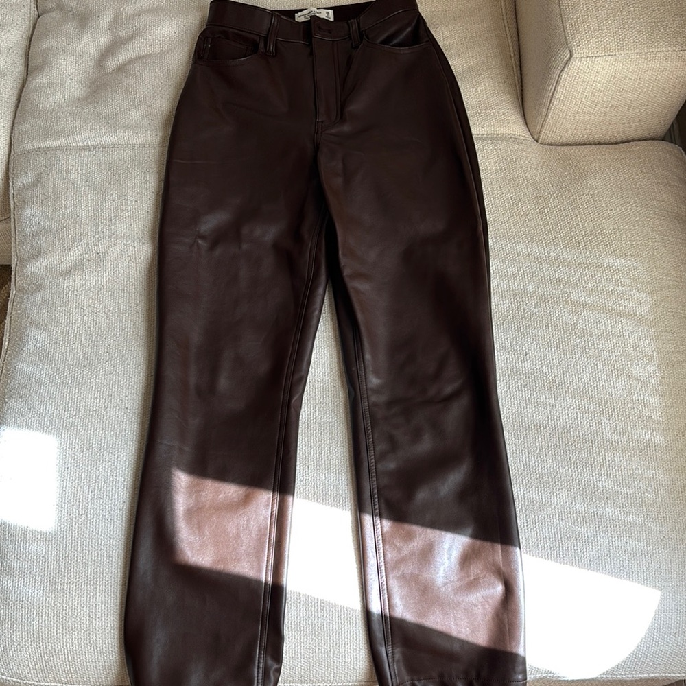 Brown Leather Pants